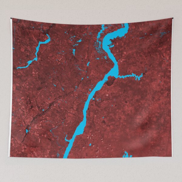 Item preview, Staropoltavsky, Volgograd Russia (Red) - Water Map by stadiamap designed and sold by stadiamap.
