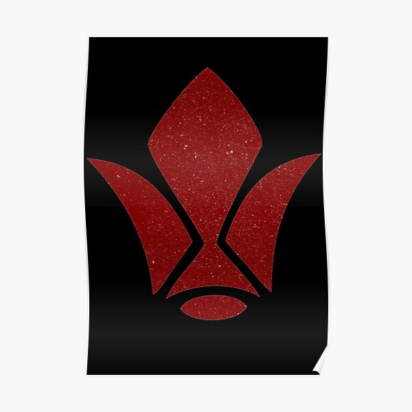 "Dark Gundam Iron Blooded Orphans Barbatos Tekkadan Logo" Poster by