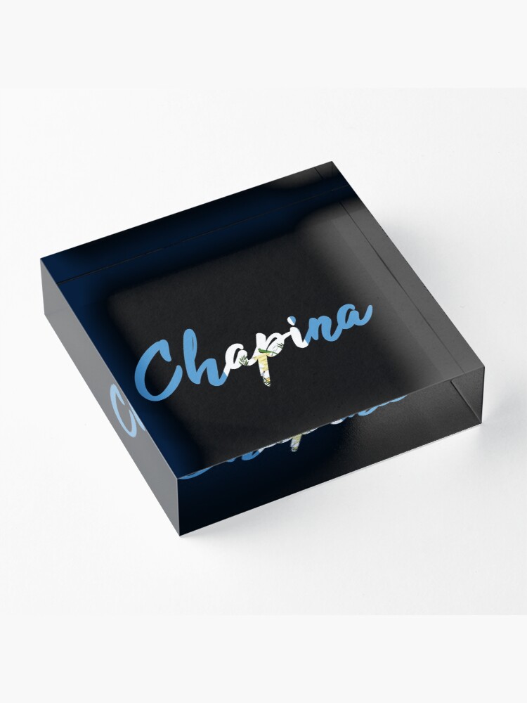 Alternate view of Chapina Guatemala Acrylic Block