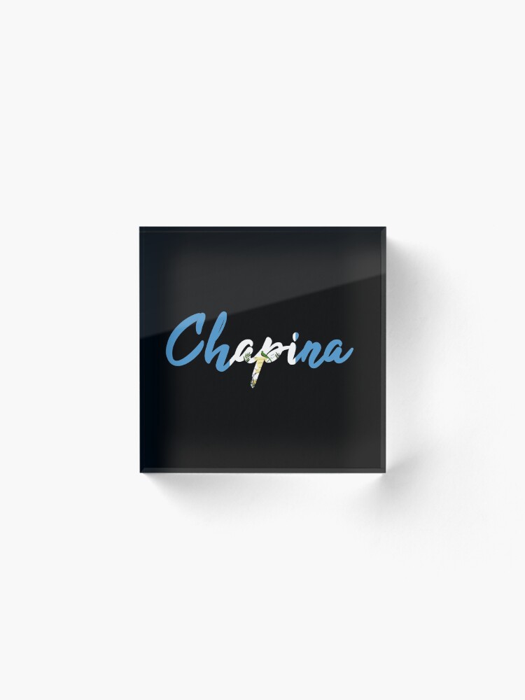 Alternate view of Chapina Guatemala Acrylic Block