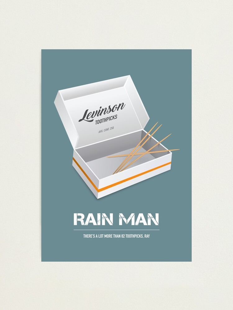 Alternate view of Rain Man - Alternative Movie Poster Photographic Print