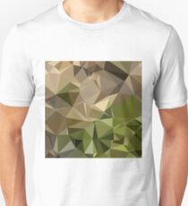 Burlywood Brown Abstract Low Polygon Background Slim Fit T-Shirt