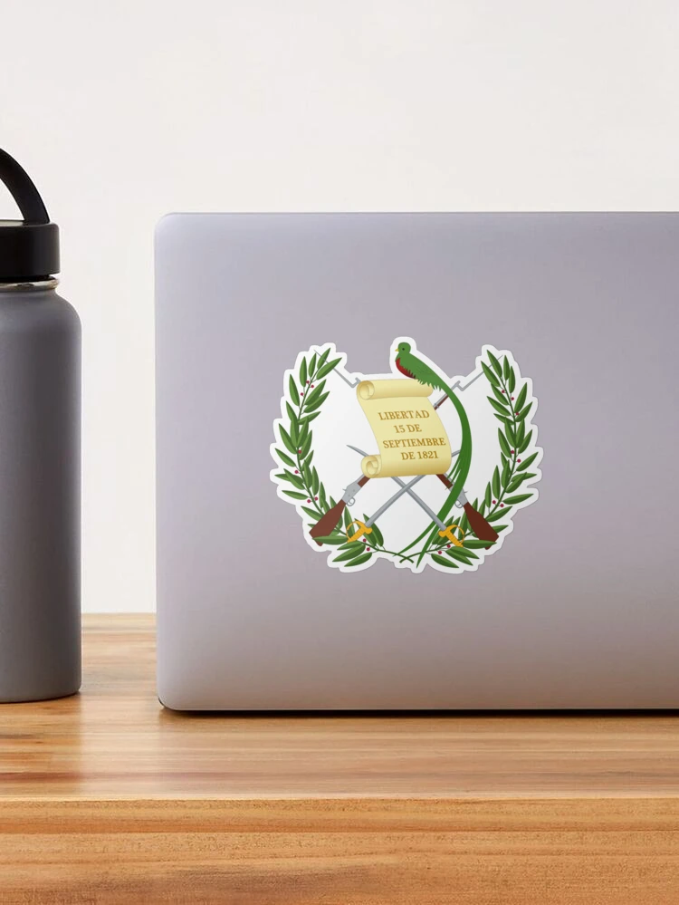 RDW Guatemalan Shaped Guatemala Flag Sticker Decal - Self Adhesive Vinyl - Weatherproof - Made In USA - Country Pride - 14"" X 13.54 - Foto 13