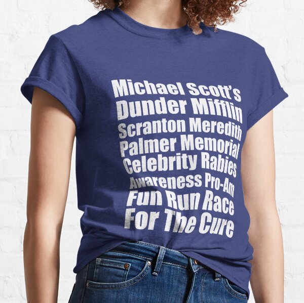 Michael scott's dunder mifflin fun run sale shirt