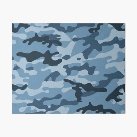 Camouflage Pattern Cool Army Blue Light Blue & White Camo Print Color for  Lovers of the Armed Forces Art Board Print for Sale by BCNDesign