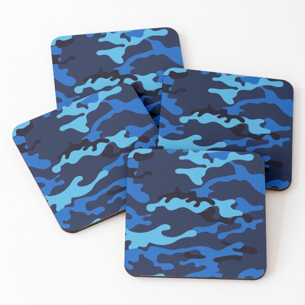 Item preview, Camouflage Pattern Cool Army Dark Blue & Black Camo Print Color for Lovers of the Armed Forces designed and sold by BCNDesign.