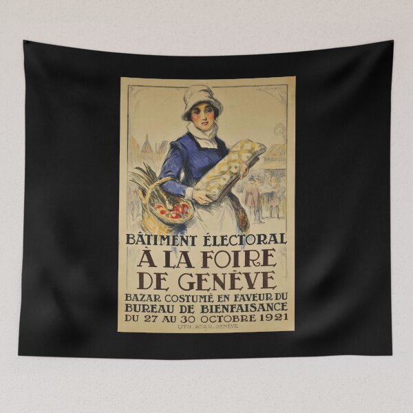 Artikelvorschau, Foire de Geneve 1921 vintage travel poster entworfen und verkauft von stickart-marek.