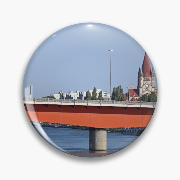 Item preview, Reichsbrucke and Saint Francis of Assisi Church in Vienna Austria designed and sold by goceris.