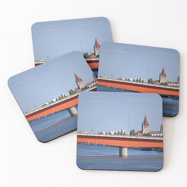 Item preview, Reichsbrucke and Saint Francis of Assisi Church in Vienna Austria designed and sold by goceris.