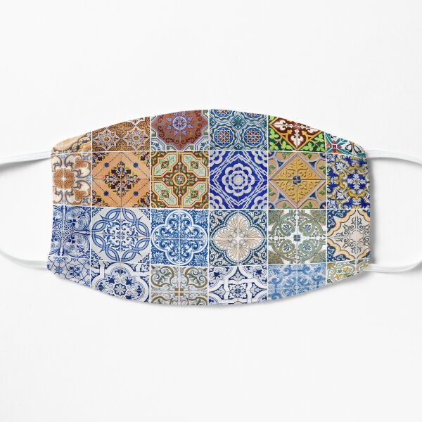 Ensemble de 48 motifs de carreaux de céramique Masque sans plis