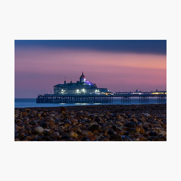 Eastbourne Pier at night Photographic Print
