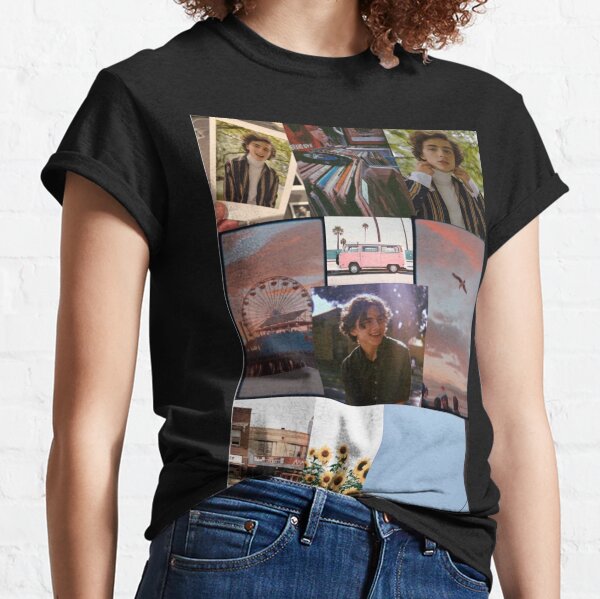timothee chalamet tumblr collage graphic tee Classic T-Shirt