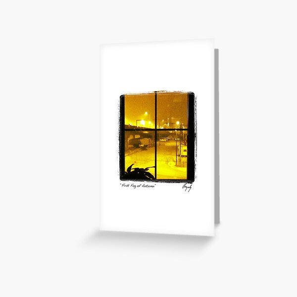 First Fog of Autumn Greeting Card