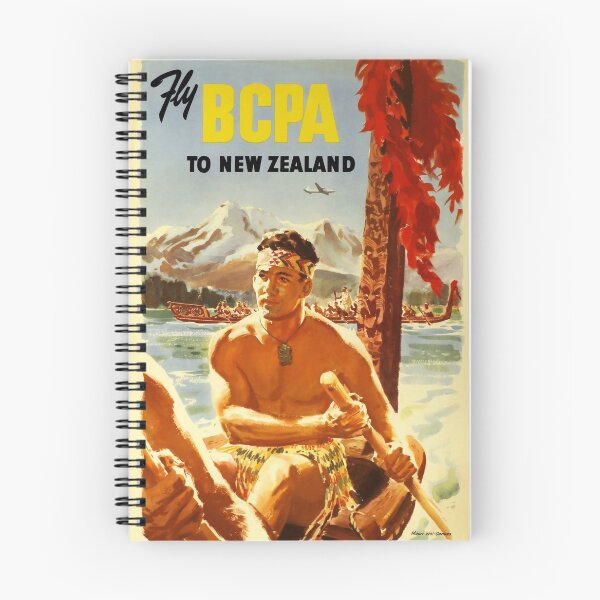 Artikelvorschau, Fly BOAC to New Zealand vintage travel poster entworfen und verkauft von stickart-marek.