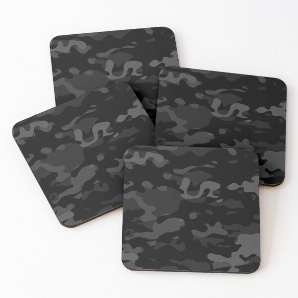 Item preview, Camouflage Pattern Cool Army Midnight Camo Print Grey & Black Color for Lovers of the Armed Forces designed and sold by BCNDesign.