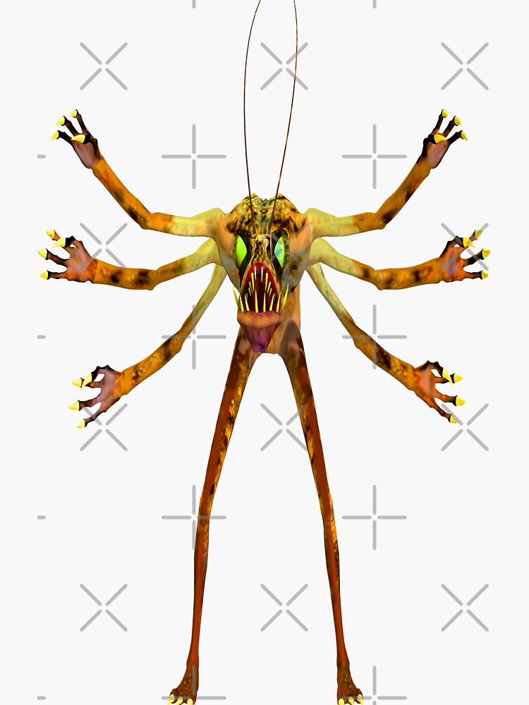 "Creeper With Six Arms" Sticker by Mythos57 Redbubble
