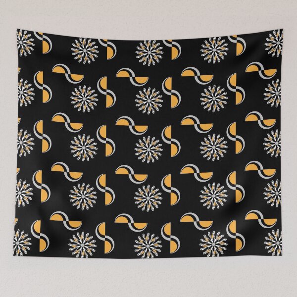 Item preview, Retrofloral Batik Black designed and sold by BumbleChynxBee.