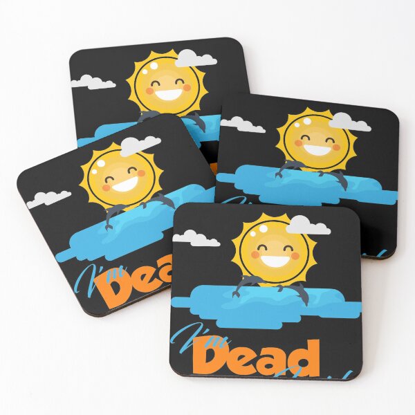 Item preview, Im Dead Inside Funny Saying Dolphin And Sunshine graphic designed and sold by Lisbob.