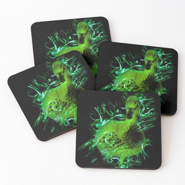 Item preview, Flaming Green Duck designed and sold by Serena Wells.