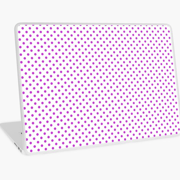 Pattern mallow dots, on white background Laptop Skin