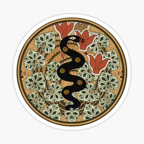 Snake illustration Sticker