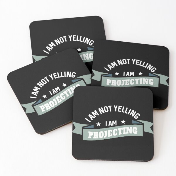 Item preview, I'm Not Yelling I'm Projecting Tee, Acting graphic, Thespian designed and sold by Lisbob.