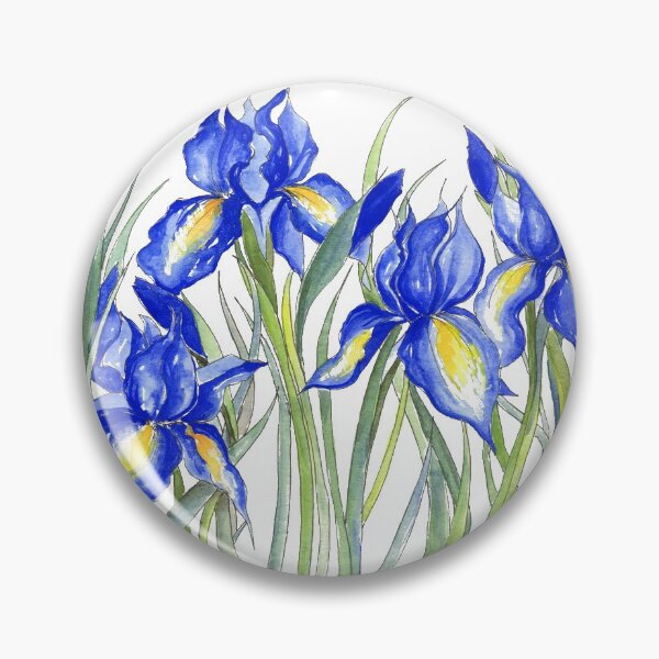 Item preview, Blue Iris, Illustration designed and sold by JRoseDesign.