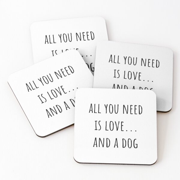 Item preview, All you need is love... and a dog designed and sold by hexdecor.