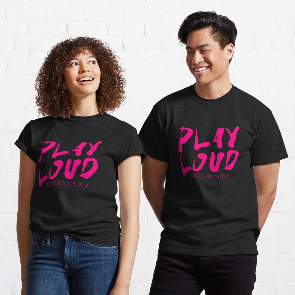 Play Loud Logo (pink) Classic T-Shirt
