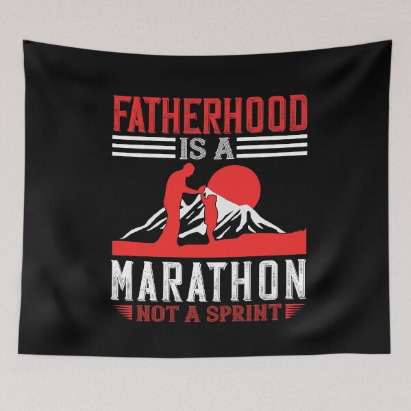 Item preview, Fathers day gift | Fatherhood is a marathon not a sprint designed and sold by teamph.