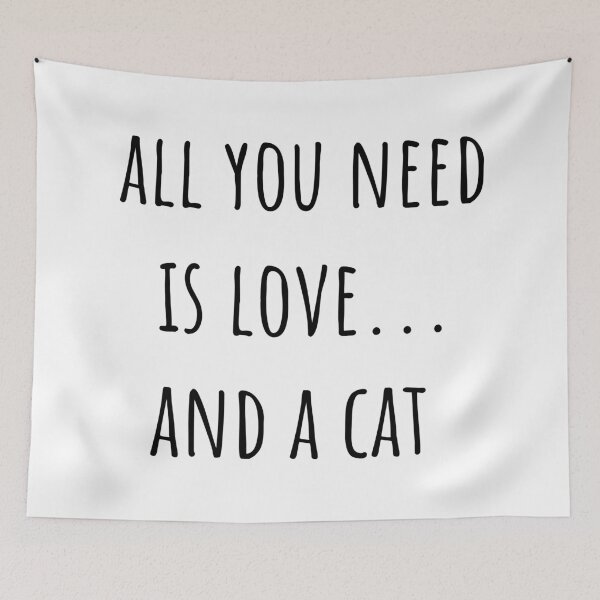 Item preview, Copy of All you need is love... and a cat designed and sold by hexdecor.