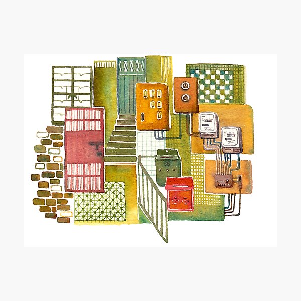 Item preview, Hong Kong Tong Lau (Old style Chinese shophouse) designed and sold by Leafbear Studio.