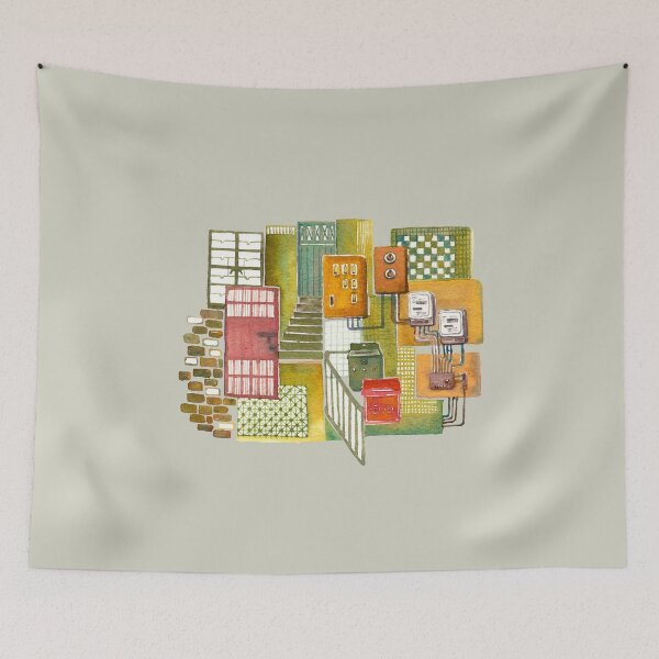 Item preview, Hong Kong Tong Lau (Old style Chinese shophouse) designed and sold by Leafbear Studio.