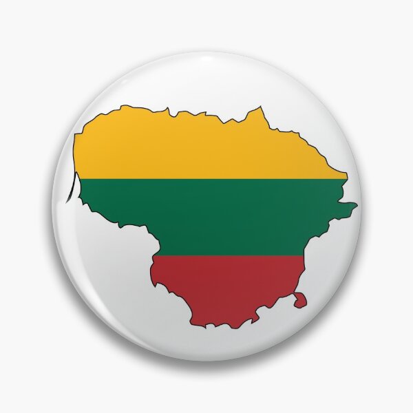 Item preview, Lithuanian flag within country map designed and sold by Smaragdas.