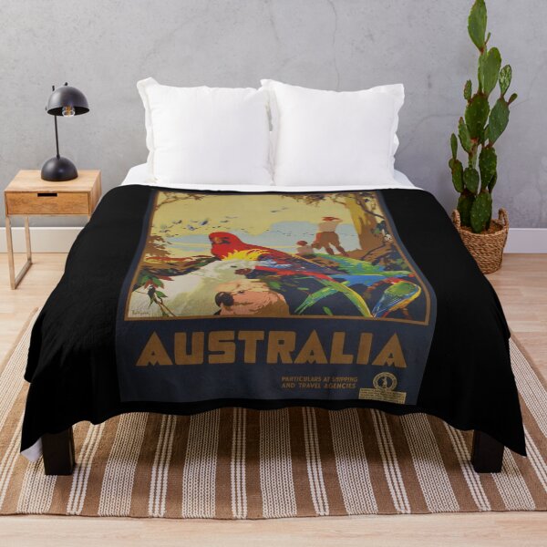 Item preview, Australia vintage travel poster designed and sold by stickart-marek.