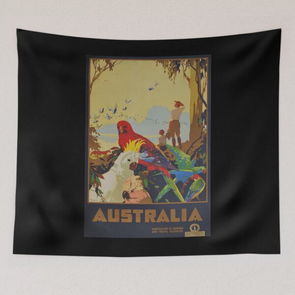 Item preview, Australia vintage travel poster designed and sold by stickart-marek.