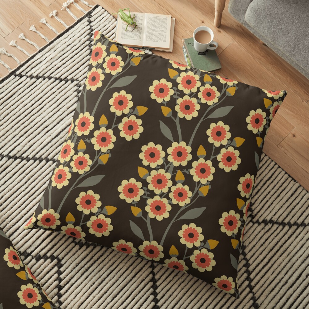 Hot Summer Night Floor Pillow