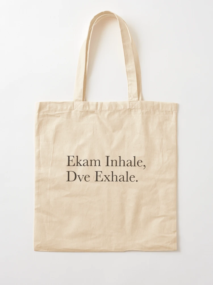 Inhale Exhale Yoga Tote Bag Yoga Canvas Bag Inhale Exhale Cotton Tote Yogi  Reusable Tote Inhale Exhale Cotton Tote Bag Lotus Tote 