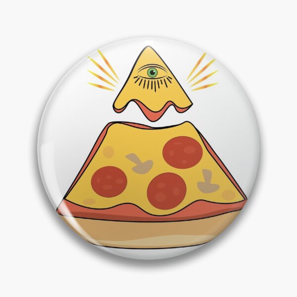 Item preview, In Pizza We Crust graphic Trust Illuminati Eye print designed and sold by Lisbob.
