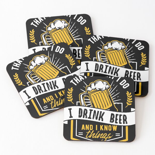 Item preview, I Drink and Know Things | Funny Drinking Tee Beer Fan graphic designed and sold by Lisbob.