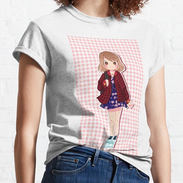 Little Girl Pink Plaid Classic T-Shirt