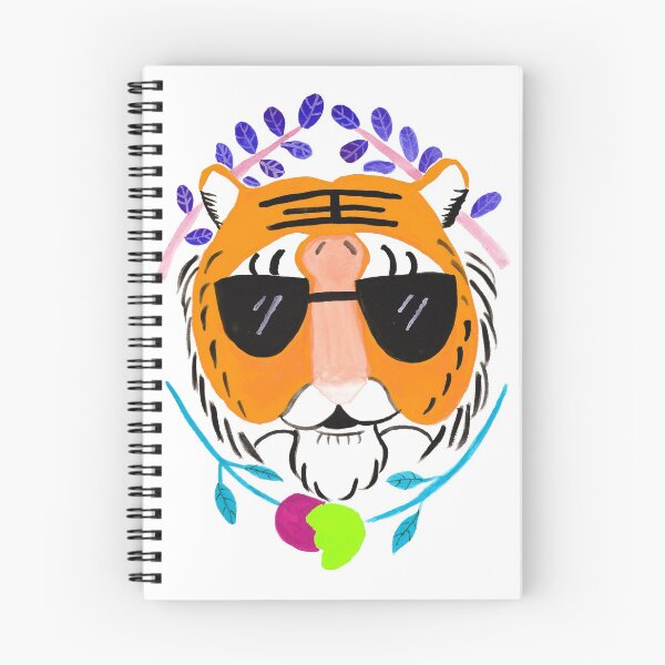Item preview, Tigerhead and flowers (orange) designed and sold by LiceaGand.