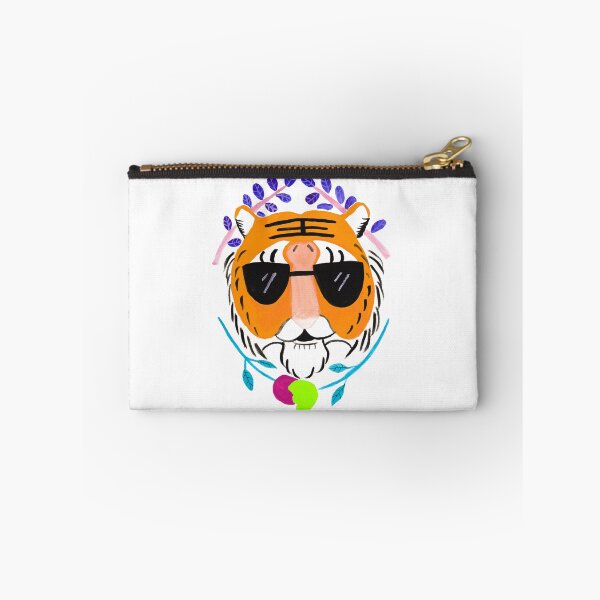 Item preview, Tigerhead and flowers (orange) designed and sold by LiceaGand.