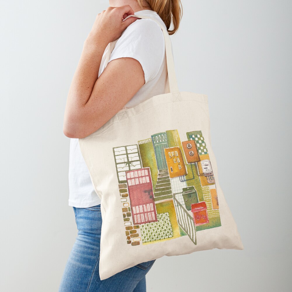 Hong Kong Tong Lau (Old style Chinese shophouse) Tote Bag