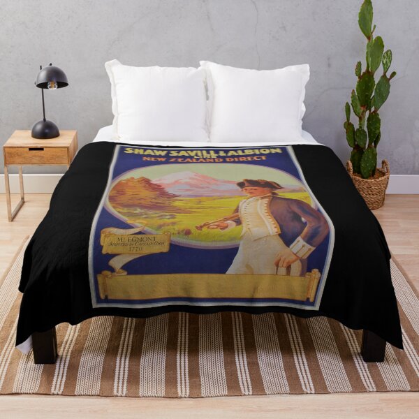 Item preview, New Zealand Direct vintage travel poster designed and sold by stickart-marek.