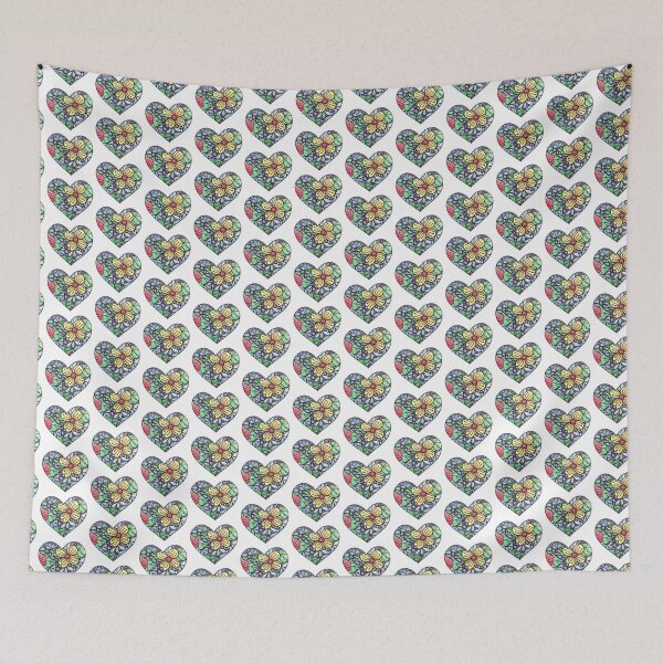 Item preview,  HEART WITH BUTTERCUP FLOWER designed and sold by Jenna Hilton Doodles.
