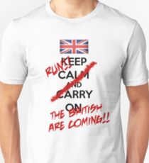 The British Are Coming! (black text) Unisex T-Shirt