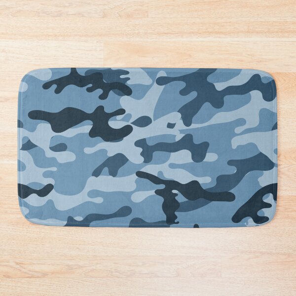 Item preview, Camouflage Pattern Cool Army Blue Dark Blue & White Camo Print Color for Lovers of the Armed Forces designed and sold by BCNDesign.