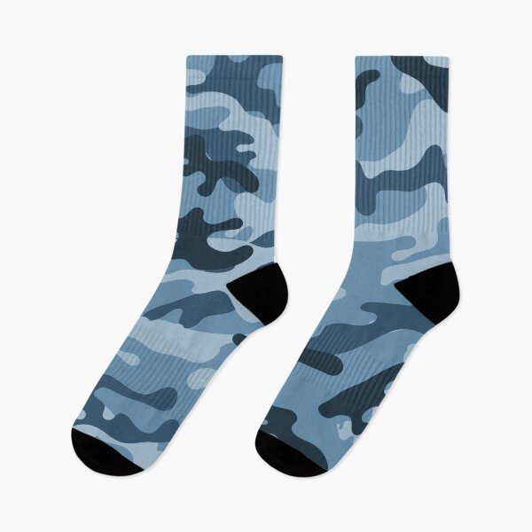 Item preview, Camouflage Pattern Cool Army Blue Dark Blue & White Camo Print Color for Lovers of the Armed Forces designed and sold by BCNDesign.