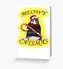 MEOWY CATSMAS Greeting Card